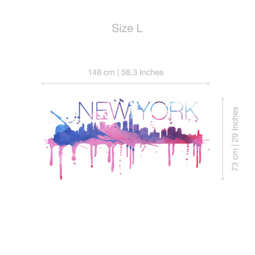 New York Skyline Watercolor