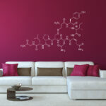 Oxytocin Molecule Wall Sticker