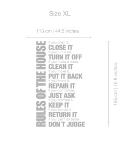 House Rules Sticker
