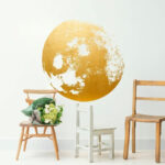 Golden Moon Wall Decal