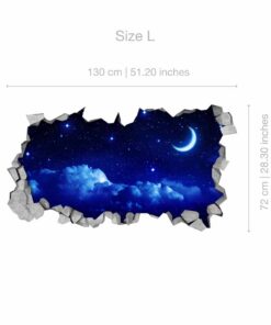 Starry Moon 3D Wallpaper 2