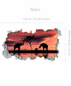African sunset 3d wallpaper 2