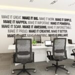 Make It Great Office Wall Art