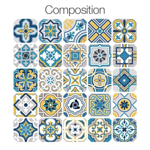 Colorful Tile Decals - Application