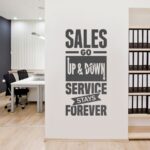 Service Stays Forever Typography Sticker