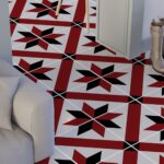 French Red and Black Traditional Tile Decals (Pack of 24)