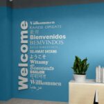 Office Decor Welcome 3D Text