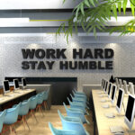 Work Hard 3D Office Wall Decor