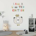 Limited Edition Bear Scandinavian Style Kids Sticker