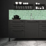 Kitchen Backsplash Decor - Green Terrazzo