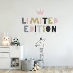 Limited Edition Giraffe Scandinavian Style Kids Sticker