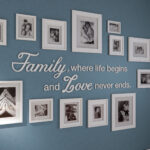 Family Love 3D Wall Quote Decor