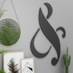 Ampersand Sign 3D Wall Decor