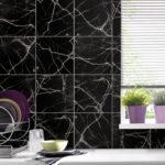 Black Marble Tile Stickers (Pack of 10)