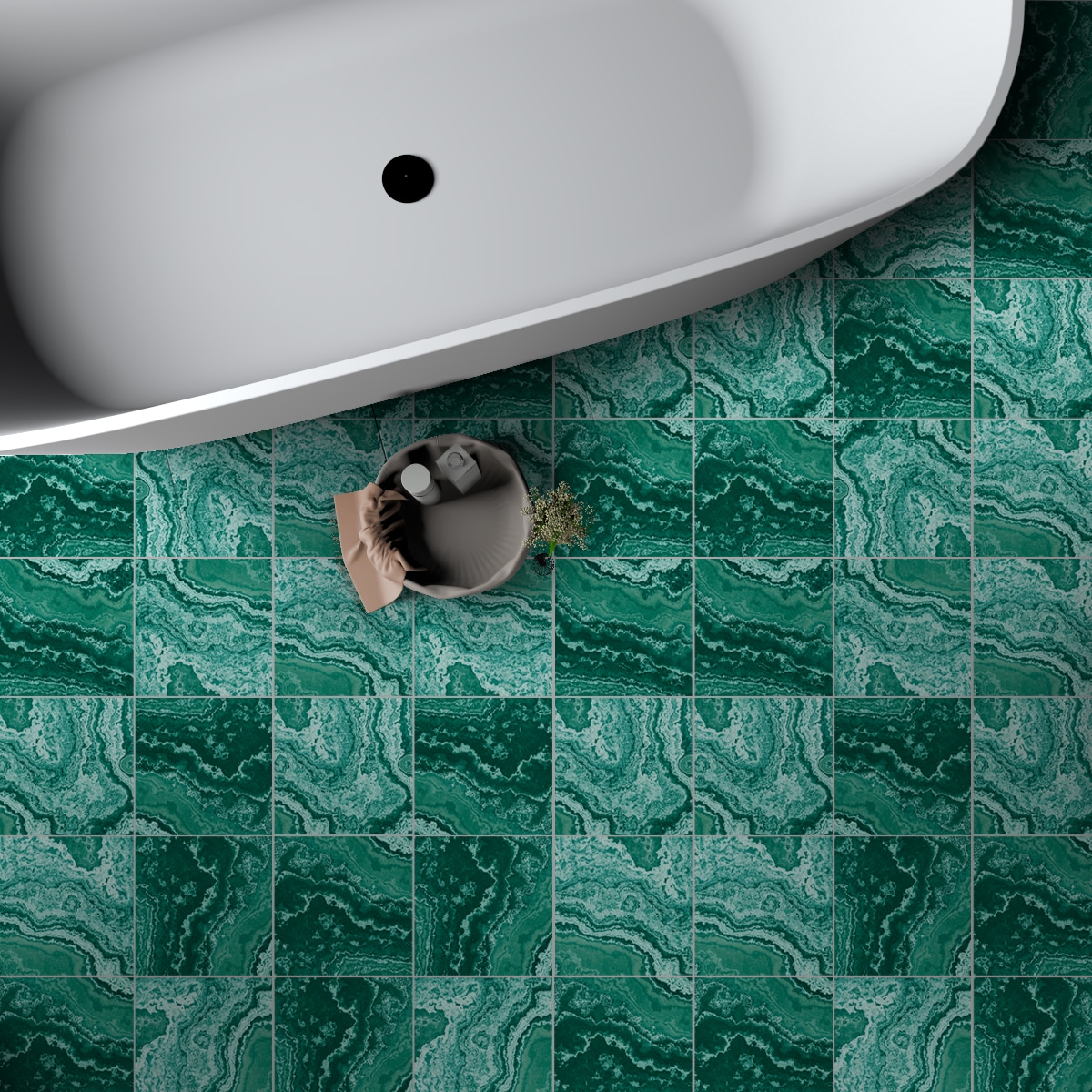 Bathroom-Floor - Guipp Decor | Wall Panels, Tile Stickers & Interior Decor Solutions