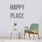 Happy Place 3D Wall Quote Decor