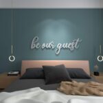 Be our guest 3D Bed Headboard Decor