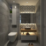 Blue Flower Tile Stickers (Pack of 10)