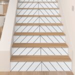 Stair Risers Stickers Geometric Lines (Pack of 10)