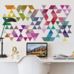 Colored Triangles Wall Decal