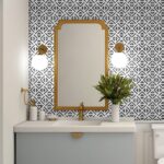 Grey Triangles Pattern Tile Stickers (Pack of 10)