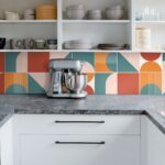 Geometric Colorful Pattern Tile Stickers (Pack of 24)