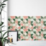 Circles Mid Century Tile Stickers (Pack of 10)