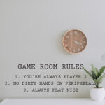 Game Room Rules Sticker