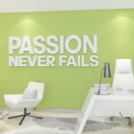 Passion Never Fails 3D Office Wall Decor