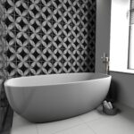 Grey and Black Marble Tile Stickers (Pack of 10)