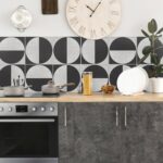 Cement Circles Pattern Tile Stickers (Pack of 10)