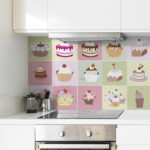 Cakes Stickers for tiles (Pack of 25)
