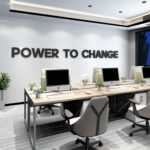 Power 3D Office Wall Decor