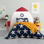 Rocket Ship Wall Decal Headboard