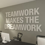 Teamwork Makes The Dreamwork - 3D Office Wall Decor