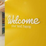 Welcome Custom 3D Wall Sign