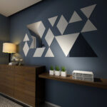 Triangles PVC & Mirror Wall Panels