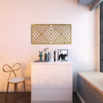 Panel Geometric Diagonal 3D Wall Art