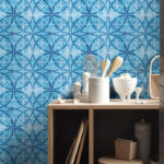 Vintage Blue Tile Decals (Pack of 24)