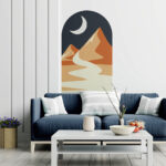 Arch Night Mountains Wall Decal