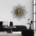 Black Sun Acrilyc Mirror Wall Decal