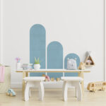 Color Block 3 Arches Wall Sticker