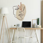 Face Flower Wall Decal