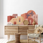 Boho Houses Wall Decal