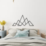 3D Geometric Mountain Wall Art