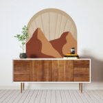 Terracotta Mountains Arch Sticker