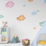 Watercolor Clouds Wall Decal