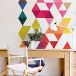 Colorful Triangle Wall Decals – Modern Geometric Design