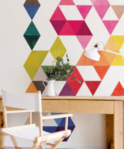 Colorful Triangle Wall Decals – Modern Geometric Design