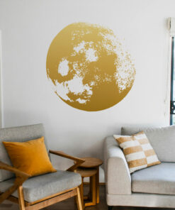 Alternative view of Golden Moon Wall Decal